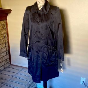 DKNY Black Trench Coat